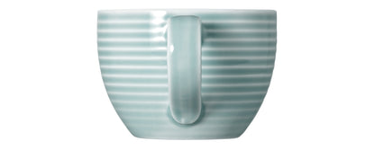 Blaue gestreifte Kaffeetasse