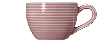 Blaue Tasse mit Streifenmuster