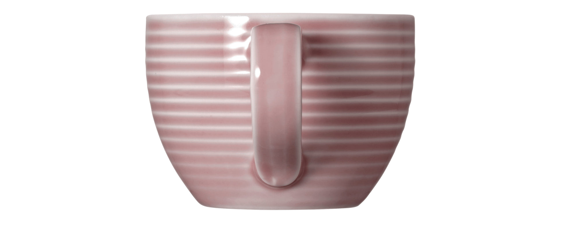 Blaue Tasse mit Streifenmuster