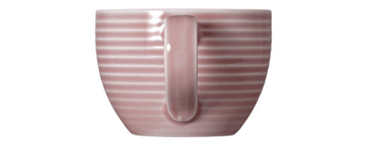 Blaue Tasse mit Streifenmuster