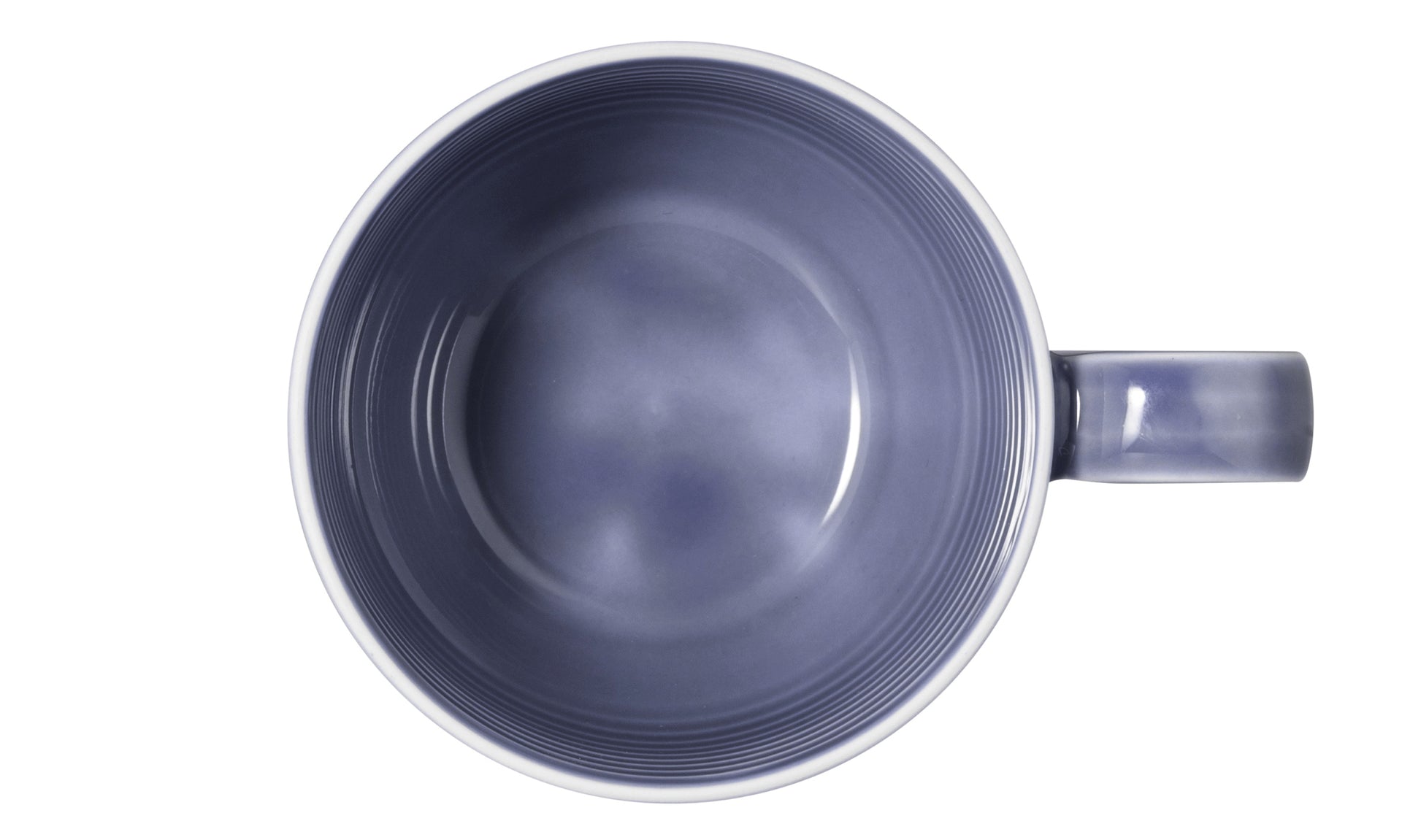 Blaue Kaffeetasse mit Streifen