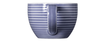 Blaue Kaffeetasse mit Streifen