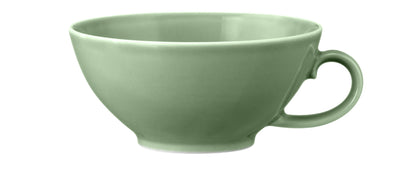 Grüne Kaffeetasse aus Keramik
