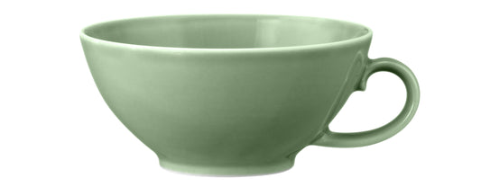 Grüne Kaffeetasse aus Keramik