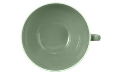 Grüne Kaffeetasse aus Keramik