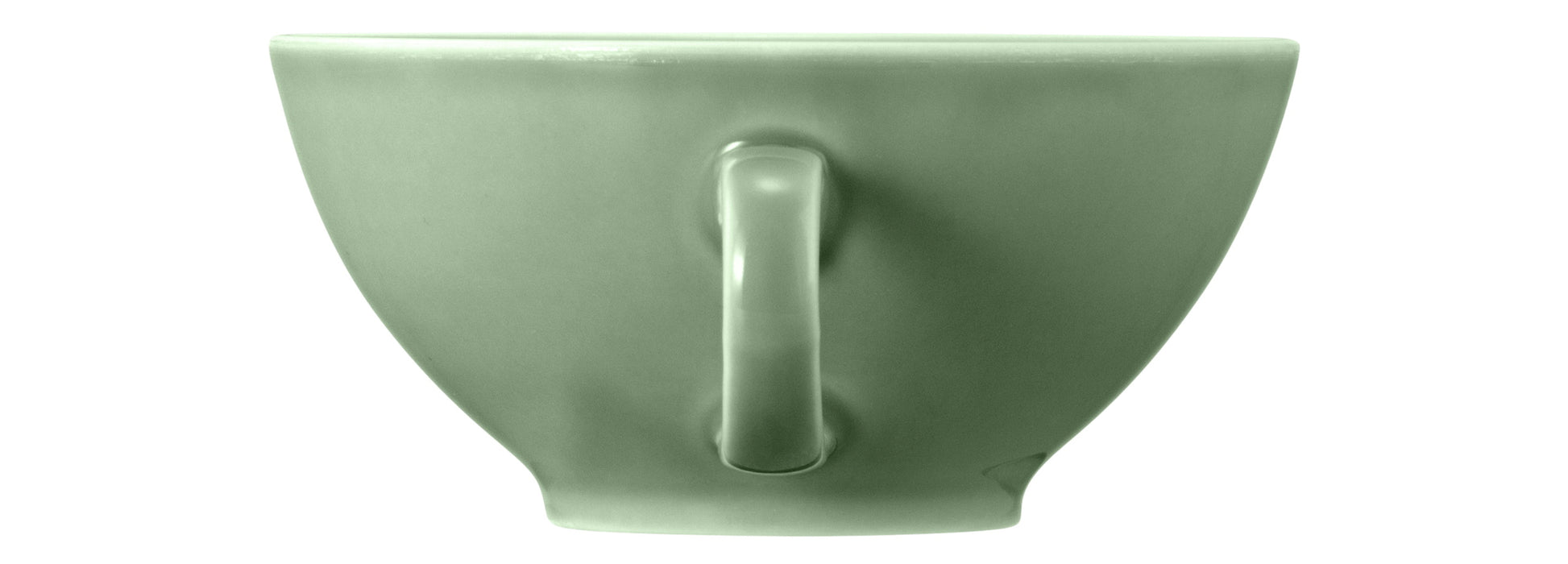 Grüne Kaffeetasse aus Keramik