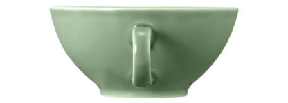 Grüne Kaffeetasse aus Keramik