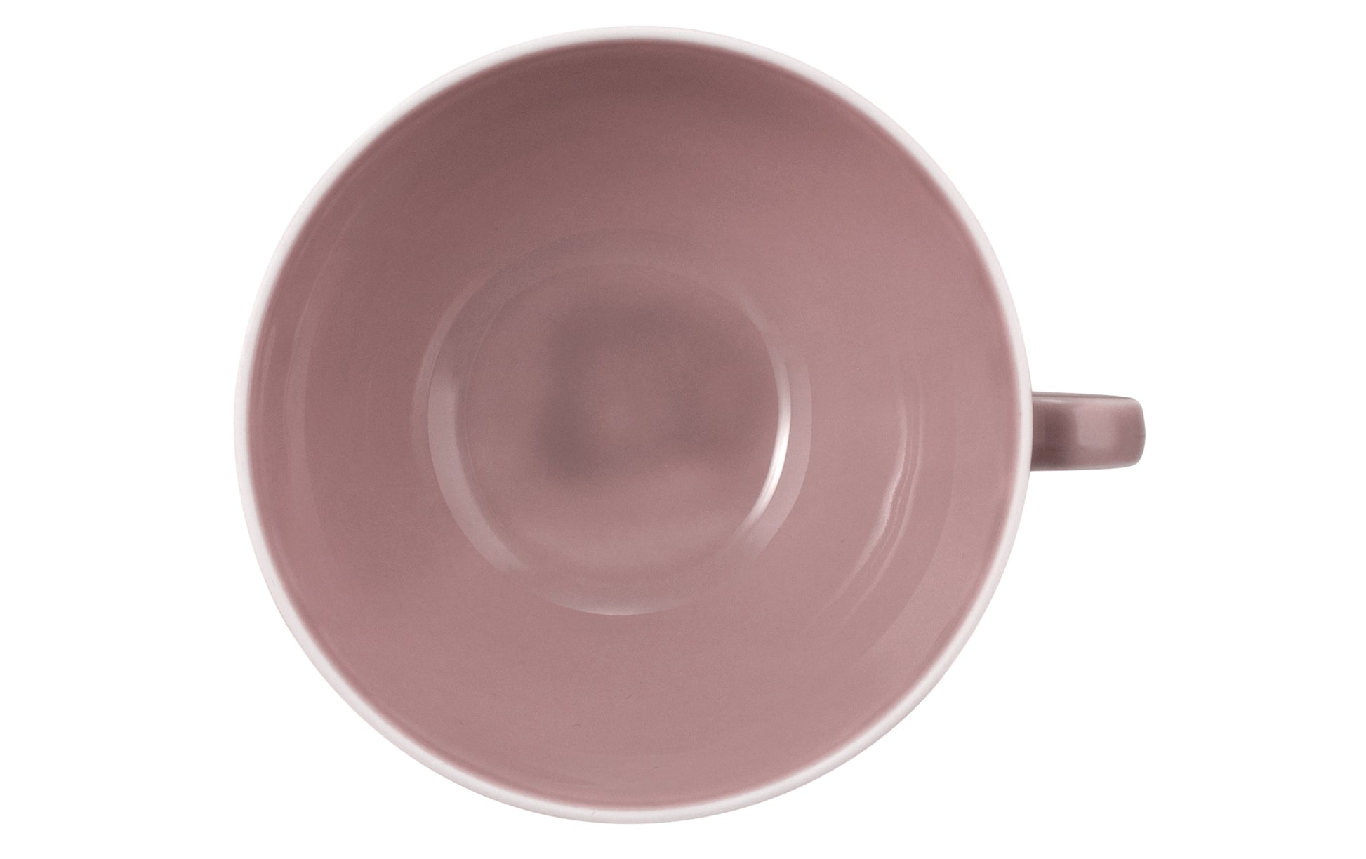 Pink Kaffeetasse auf weißem Hintergrund