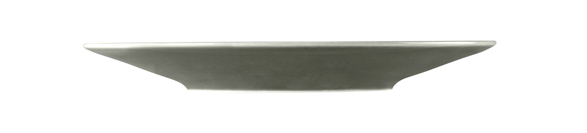Leere graue Teller in Nahaufnahme