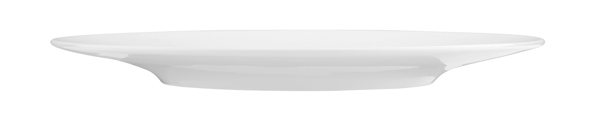 Leerer weißer Porzellanteller, Gastronomie.