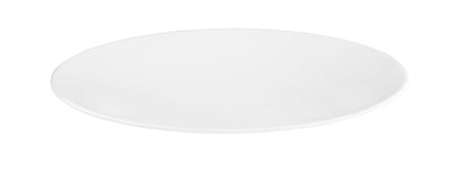 Leerer weißer Porzellanteller, Gastronomie.