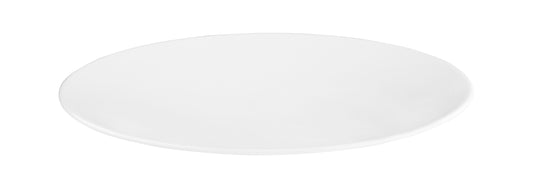 Leerer weißer Porzellanteller, Gastronomie.