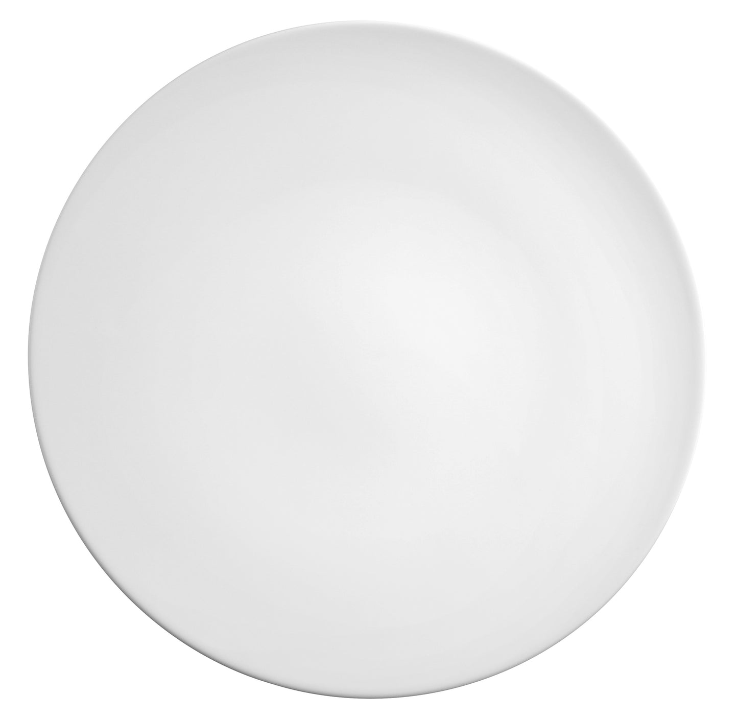 Leerer weißer Porzellanteller, Gastronomiebedarf