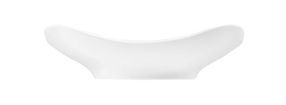 Leerer weißer Porzellanteller, Gastronomie.