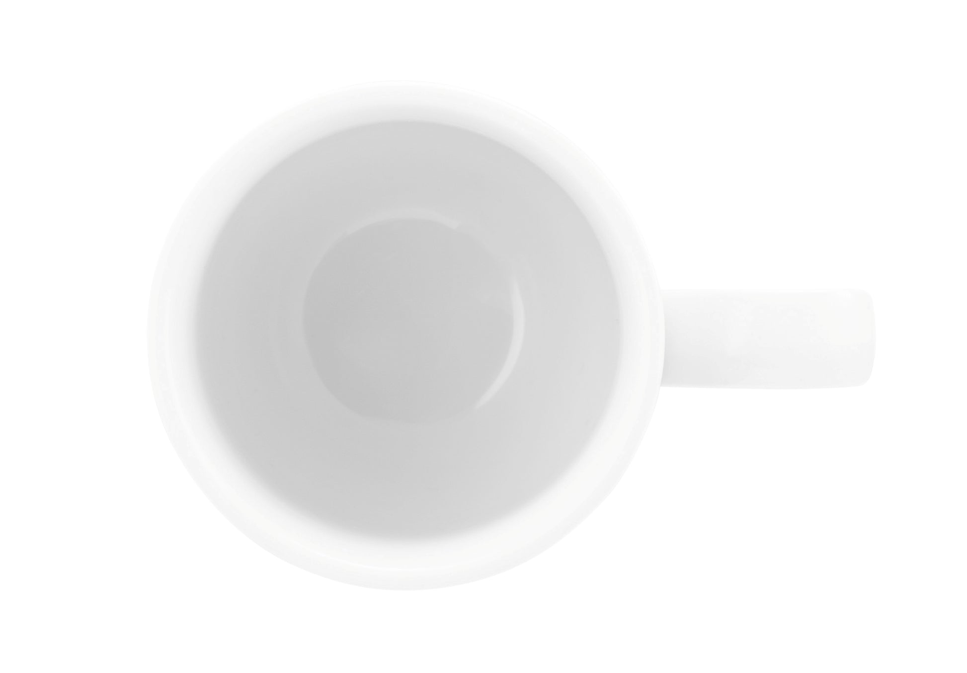 Weiße Tasse, schlichtes Gastronomiegeschirr