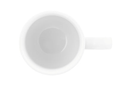 Weiße Tasse, schlichtes Gastronomiegeschirr