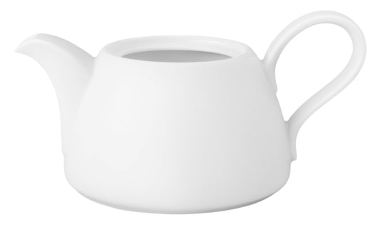 Weiße Teekanne aus Porzellan