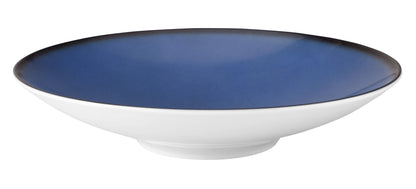 Blaue und weiße Servierschale
