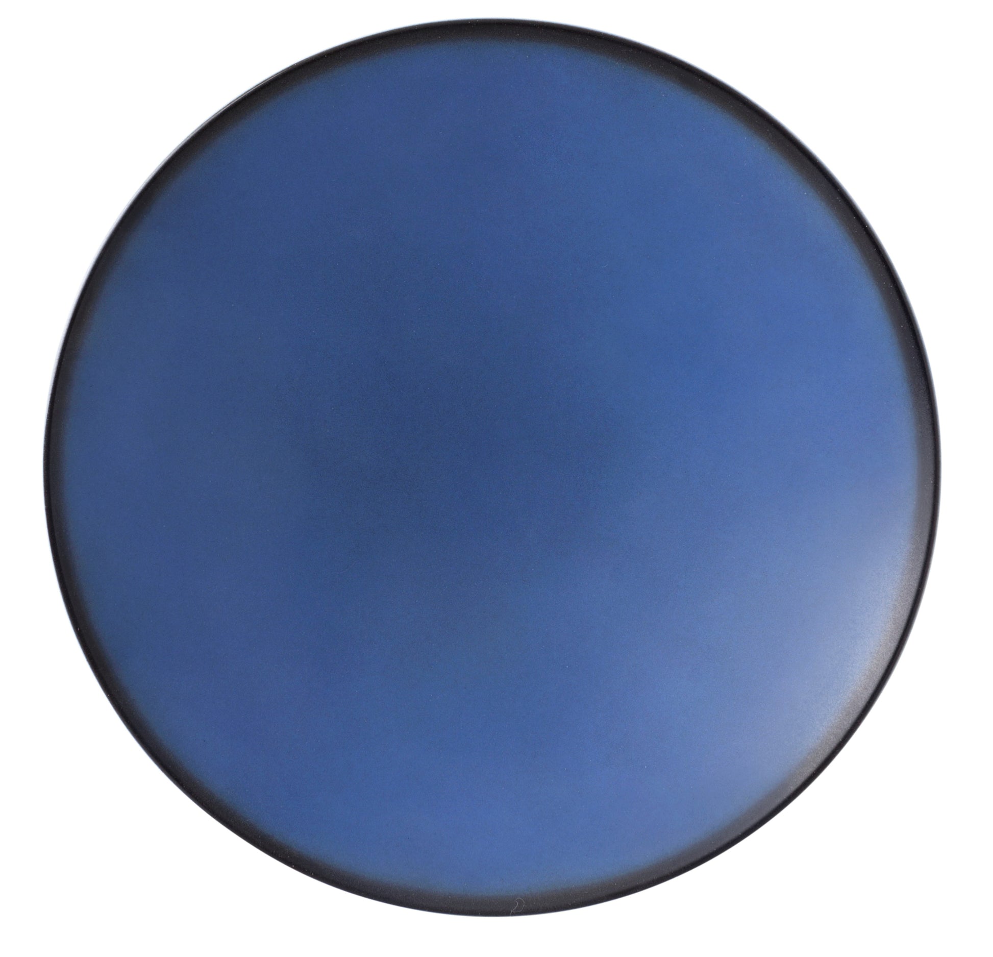 Blaue und weiße Servierschale