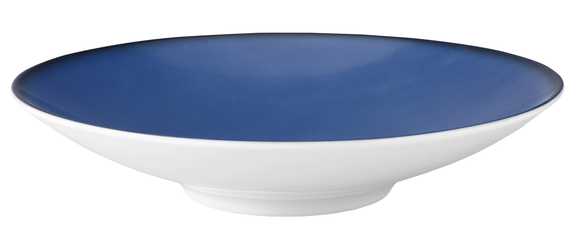 Blaue und weiße Servierschale