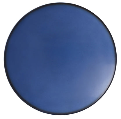 Blaue und weiße Servierschale