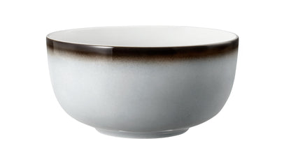 Keramikschale mit braunem Rand