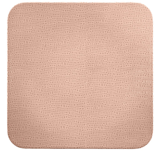 Braune Serviette mit Muster.