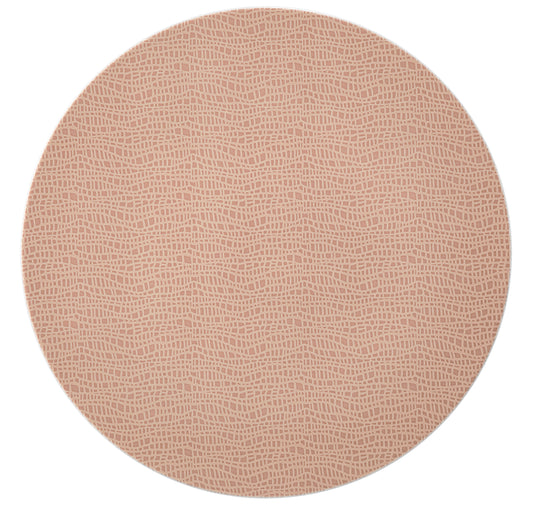 Runde, geprägte Musterfläche in Rosé