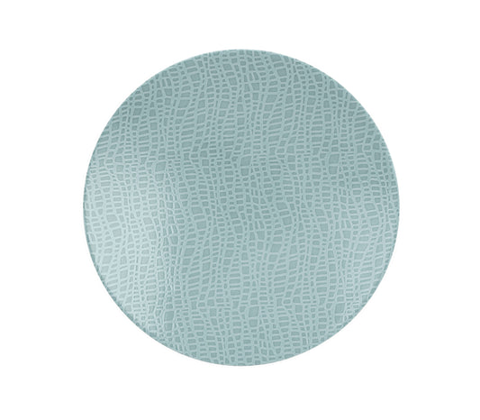 Blaue Teller mit Muster