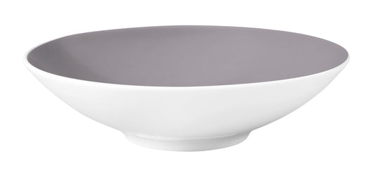 Weiße Schale mit grauem Innenraum