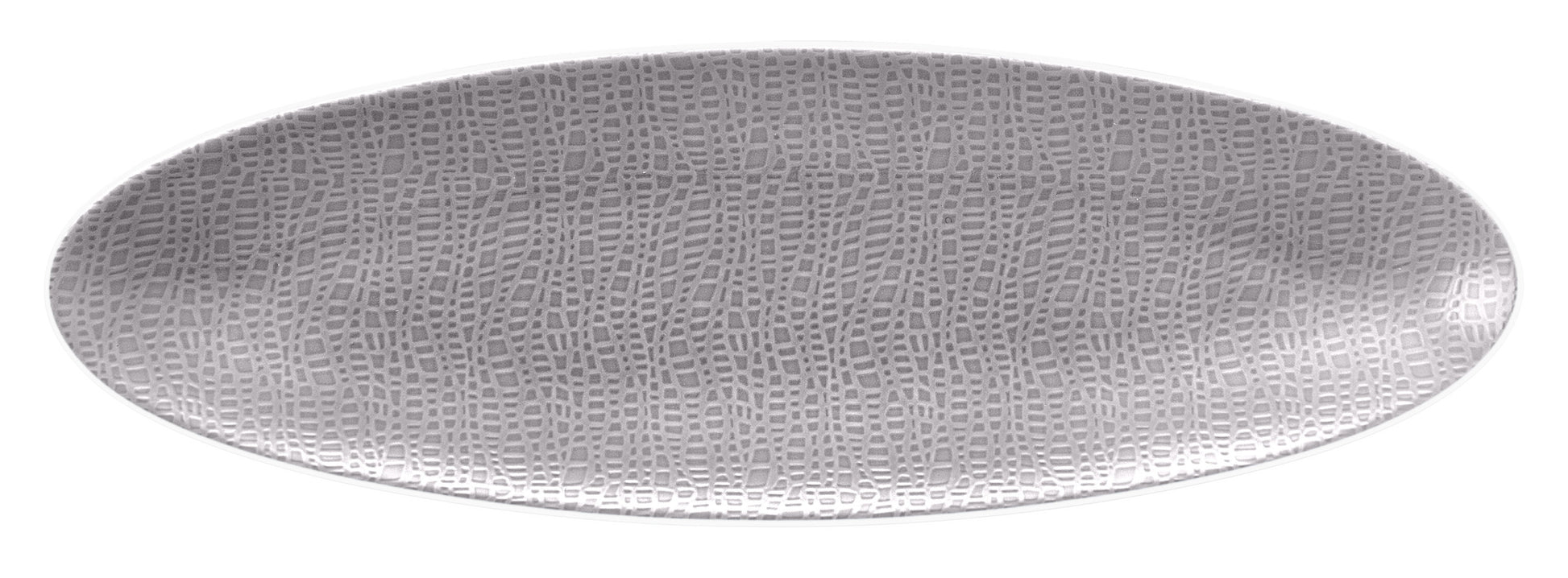 Leerer, gemusterter Gastro-Teller, oval