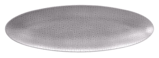 Leerer, gemusterter Gastro-Teller, oval