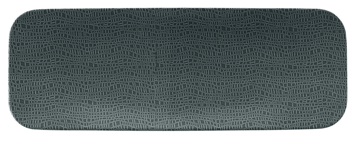 Dunkelblaue Krokodilleder-Textur Hintergrund