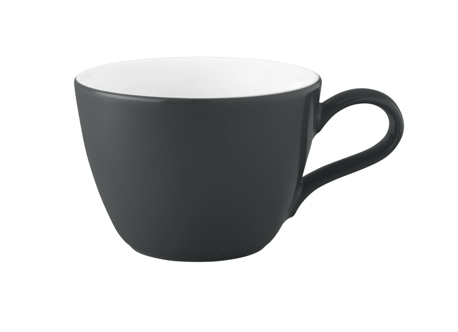 Schwarze Kaffeetasse, Nahaufnahme, B2B Gastronomie