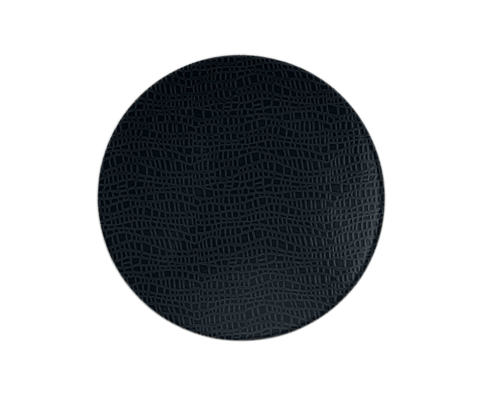 Runde schwarze Ledertextur