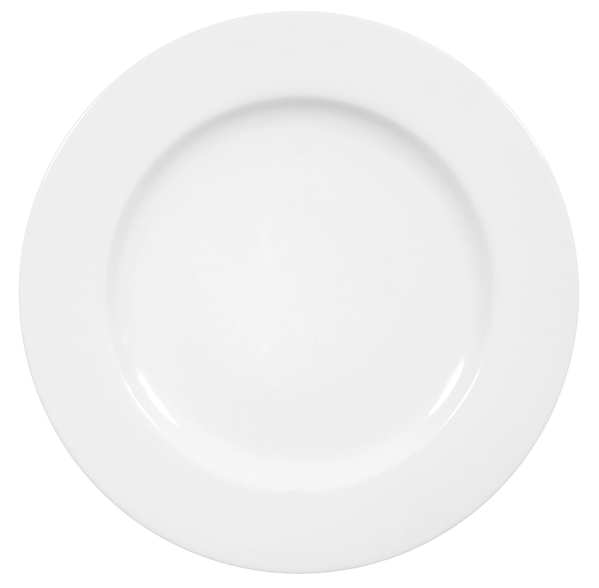Weißer leerer Porzellanteller, Gastronomie.