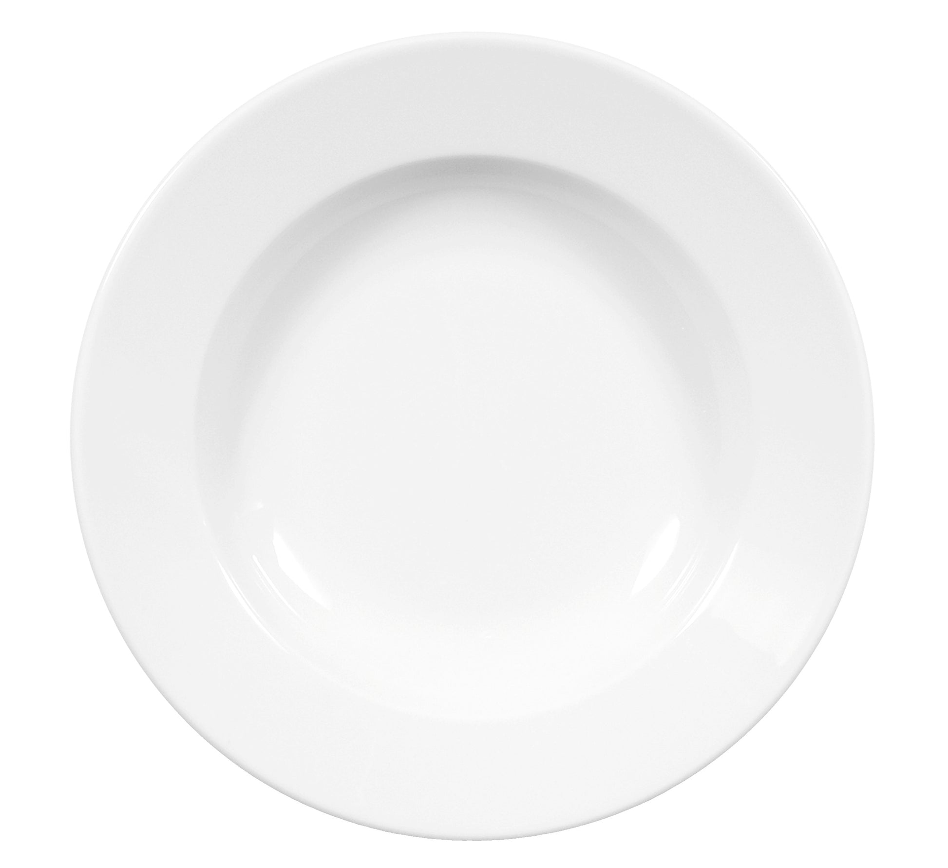 Leerer weißer Gastronomie-Teller, Porzellan