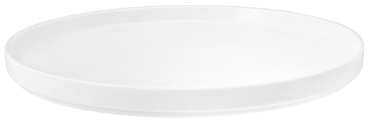 Leerer weißer Gastronomie-Teller, rund