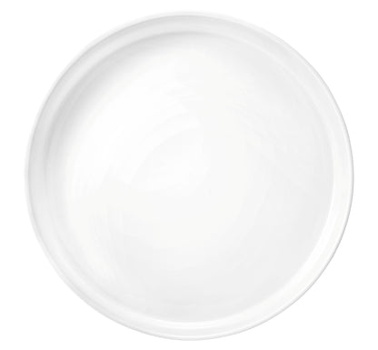Weiße runde Schüssel aus Porzellan