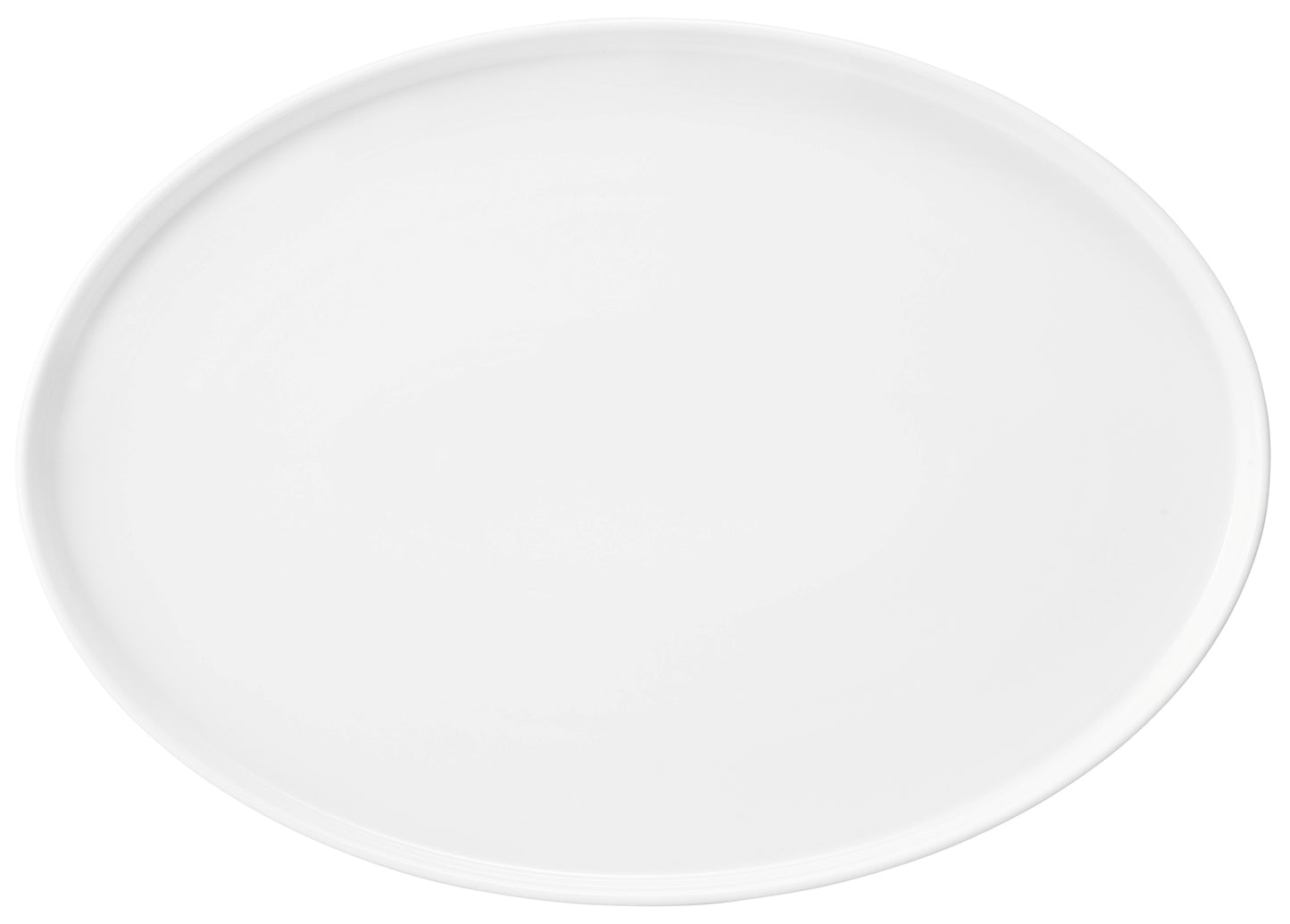 Leere weiße Servierplatte für Gastronomie