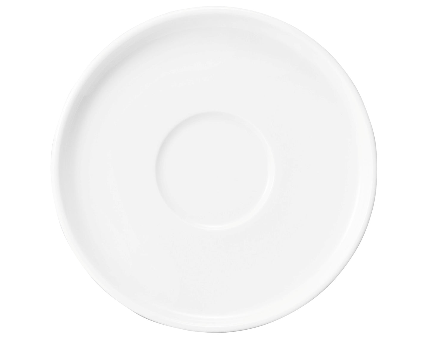 Weißer, leerer Porzellanteller, Gastronomie.