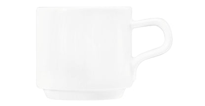 Weiße Keramiktasse mit Henkel
