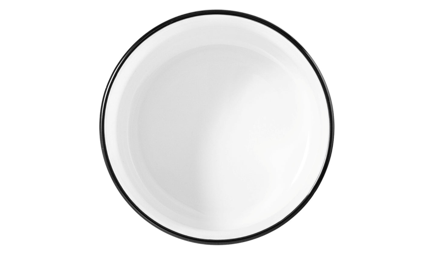 Weiße Keramikschale für Gastronomie