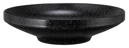 Schwarze, flache Schale, Gastronomie-Geschirr