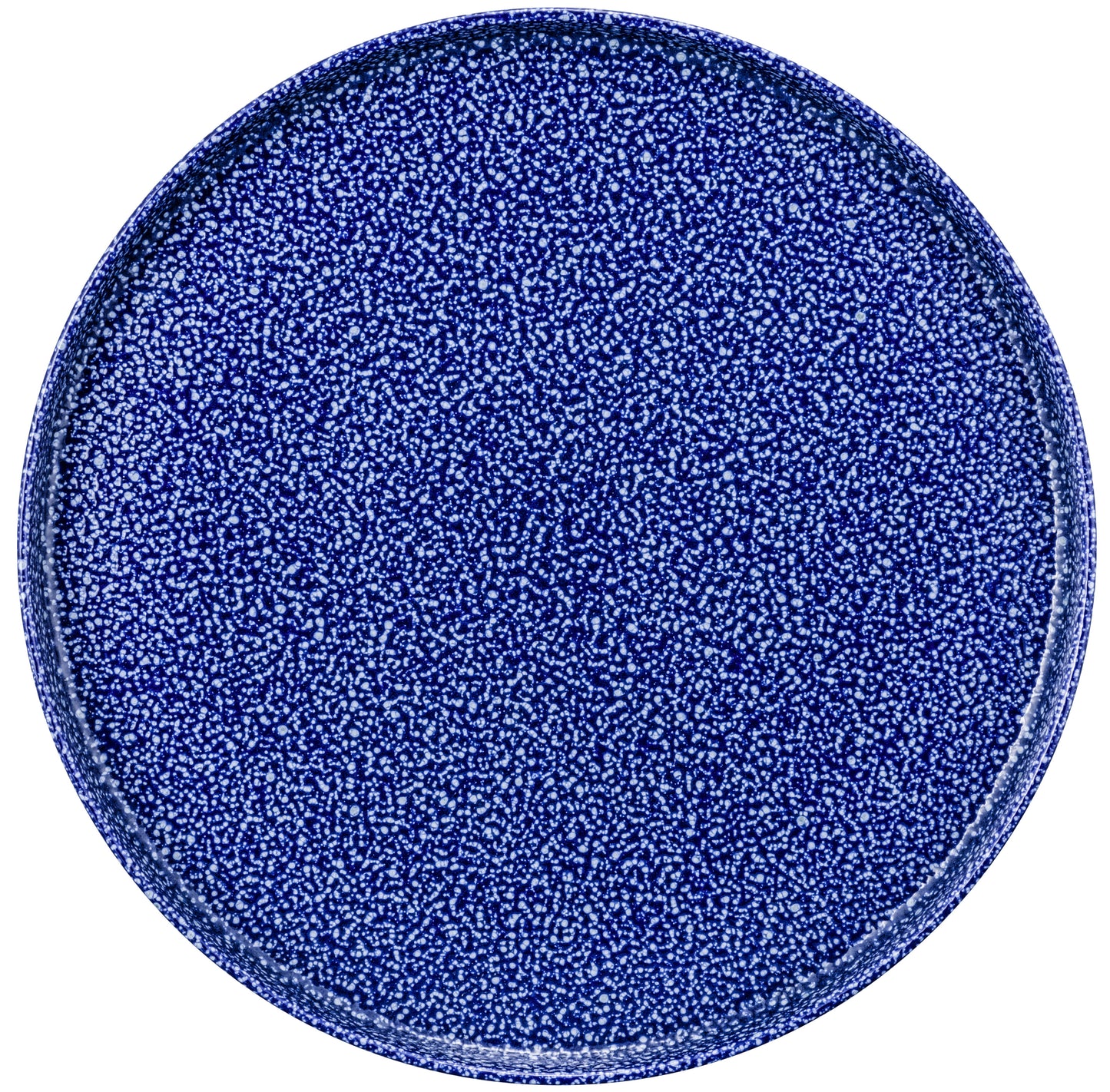 Blauer Teller mit Muster
