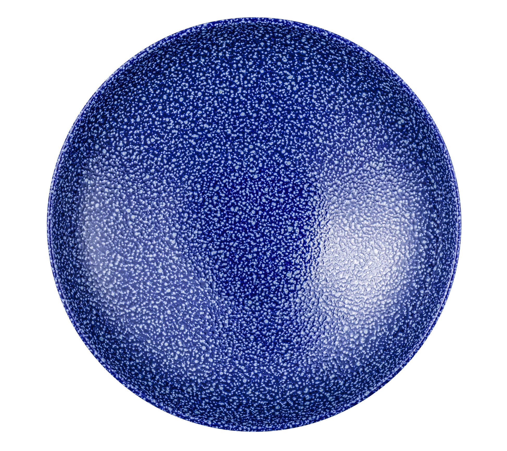 Blaue gesprenkelte Keramikschüssel