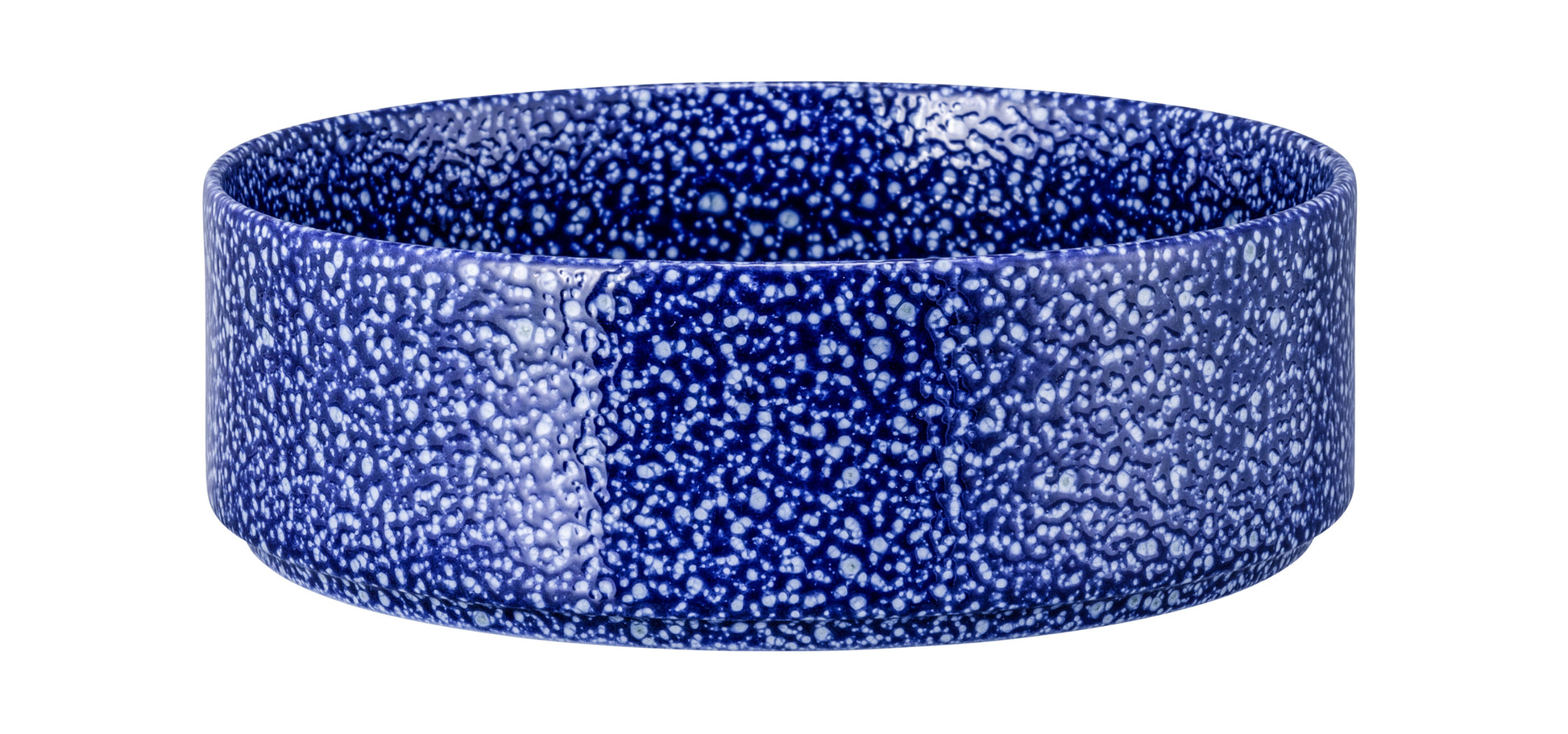 Blau gesprenkelte Keramikschüssel