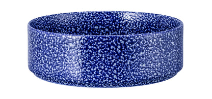 Blau gesprenkelte Keramikschüssel