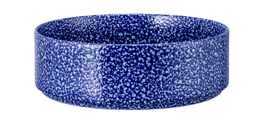 Blau gesprenkelte Keramikschüssel