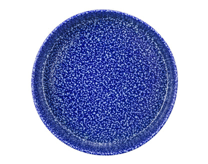 Blau gesprenkelte Keramikschüssel